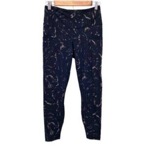 Active Life Women’s Leggings Black Marble Design